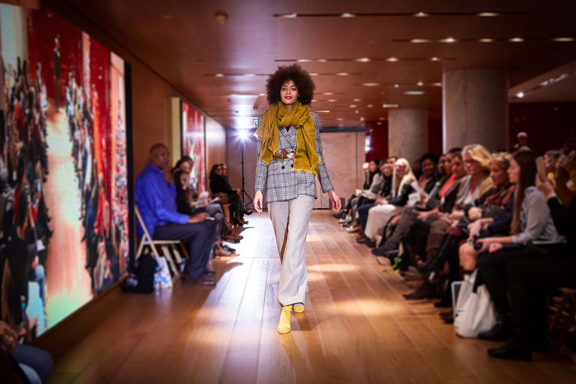 Défilé de mode aux Galeries Lafayette