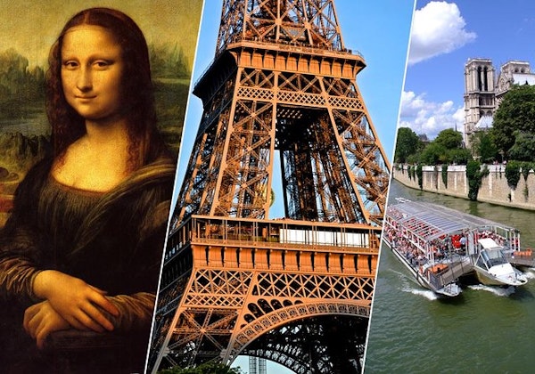 زيارة إرشادية في باريس : برج إيفل، متحف اللوفر و رحلة نهرية فوق نهر السين